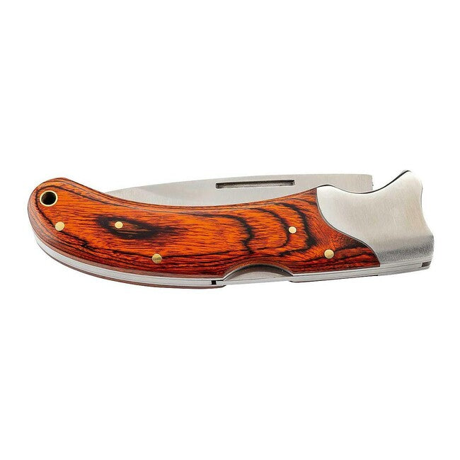 Herbertz Coltello 8 cm, legno Pakka con finiture in acciaio inox