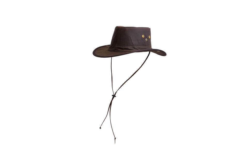 Origin Outdoors Cappello schiacciabile oilskin, marrone