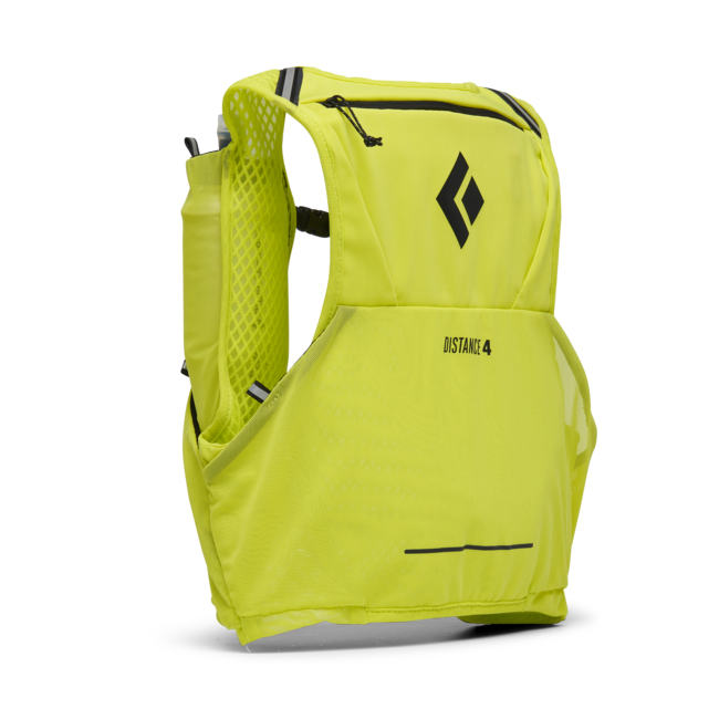 Black Diamond Distance 4 gilet di idratazione da corsa da donna, giallo ottico