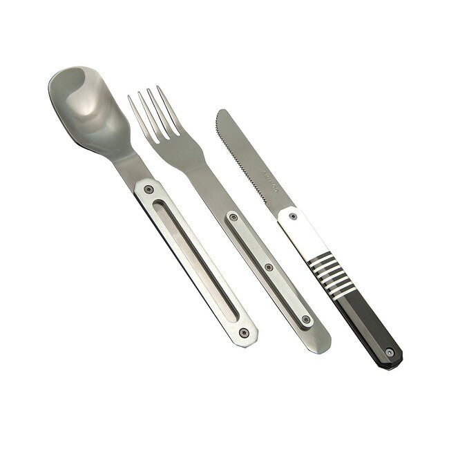 Akinod A01M00043 set di posate 12h34, nero mariniere