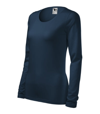Malfini Slim maglietta a maniche lunghe da donna, blu scuro