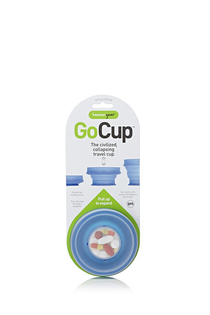 Humangear GoCup pieghevole igienico e portatile bicchiere da viaggio ' 237 ml, blu