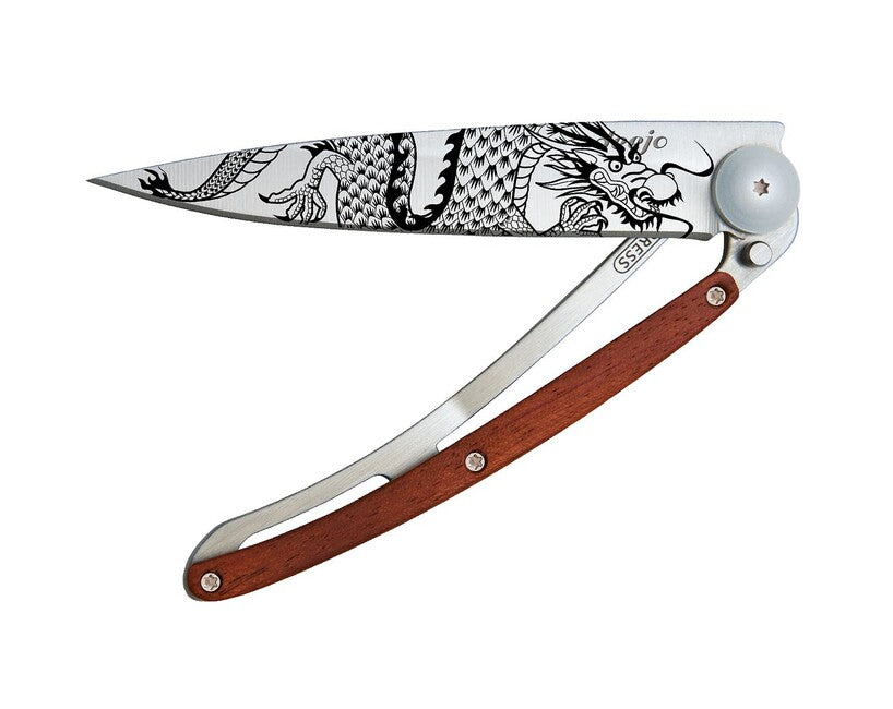 Deejo Tattoo Chinese Dragon coltello di chiusura