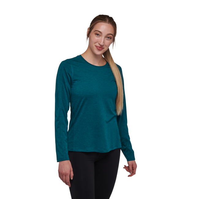 Black Diamond Lightwire Tech maglietta a maniche lunghe da uomo, caraibi scuri