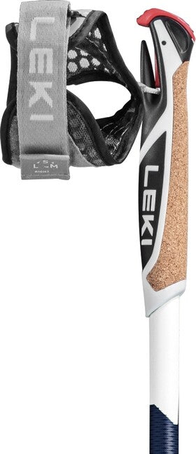 Leki Smart Supreme bastoncini da nordic walking 100 - 130 cm, blu notte metallizzato scuro-blu scuro-bianco