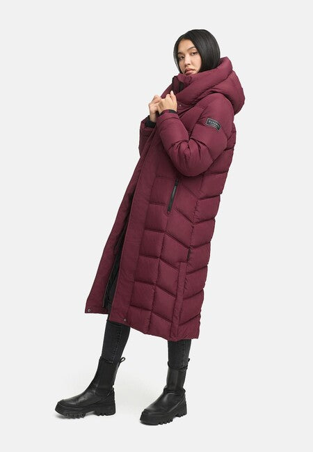 Navahoo Engelsfeder XIV cappotto invernale da donna, wine