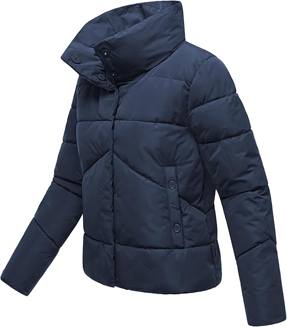 Marikoo Jalliaa giacca invernale corta da donna, blu navy