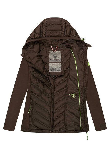 Navahoo NIMM MICH MIT giacca outdoor da donna, cioccolato scuro