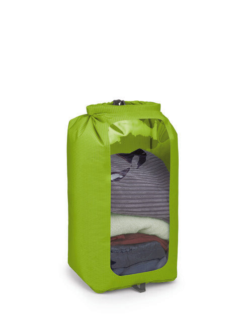 Osprey Dry Sack 35 con finestra, verde limone