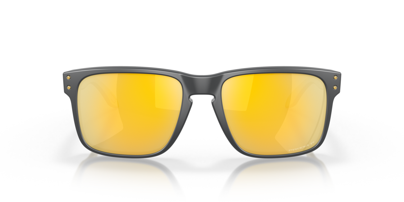 Oakley Holbrook occhiali da sole con telaio Matte Carbon e con le diapositive Prizm 24K Polarized 57