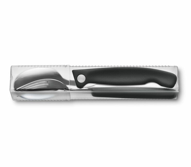 Victorinox Swiss Classic set di posate 3 pezzi, nero