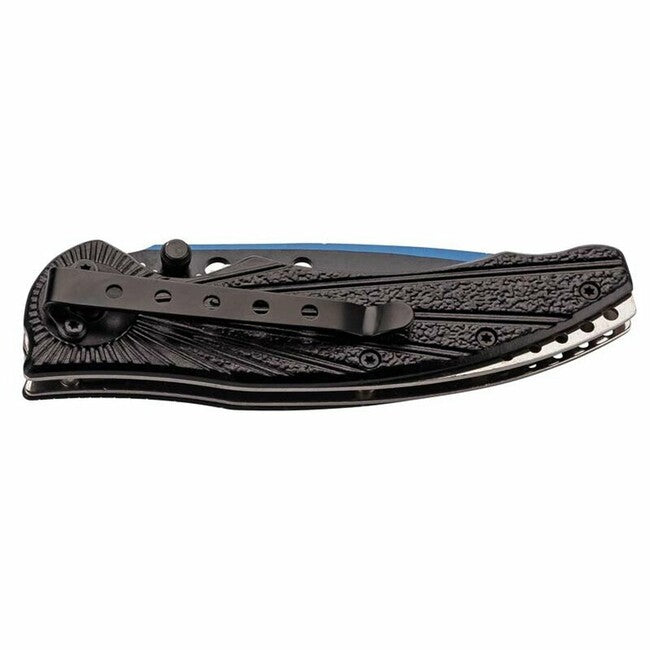 Herbertz Coltello a una mano 9 cm, nero-blu
