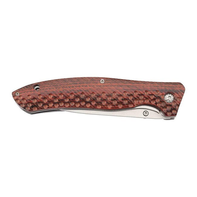 Herbertz Coltello a una mano 9 cm, legno fresato Pakka