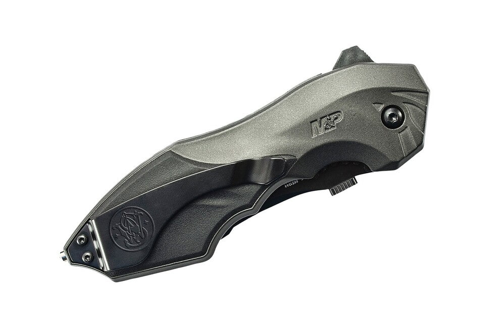 Smith and Wesson M&P 2nd Generation coltello tattico 8,9 cm, nero, alluminio, gomma