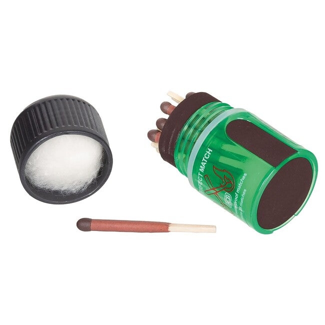 MFH BCB fiammiferi con scatola resistenti al vento e all'acqua 25 pezzi.