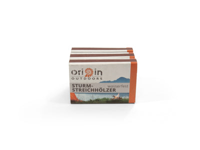 Origin Outdoors Fiammiferi resistenti al vento e all'acqua 3x20 pezzi
