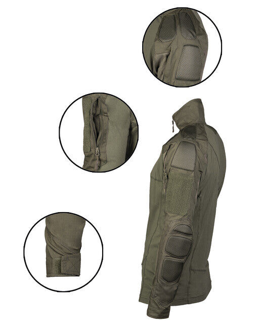 Mil-Tec Maglietta Tactical a maniche lunghe, verde