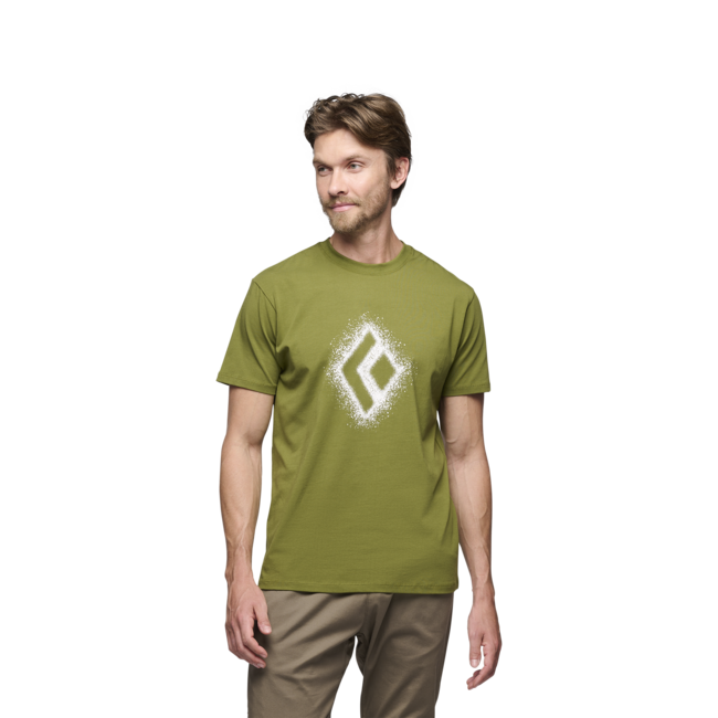 Black Diamond Chalked Up 2.0 maglietta a maniche corte da uomo, verde campo