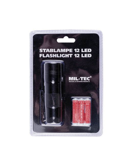 Mil-Tec Apparecchio a 12 led, nero
