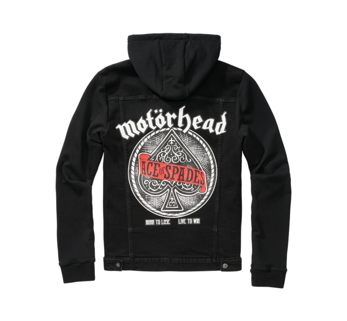 Brandit Motörhead giacca di jeans cradock, nero-nero