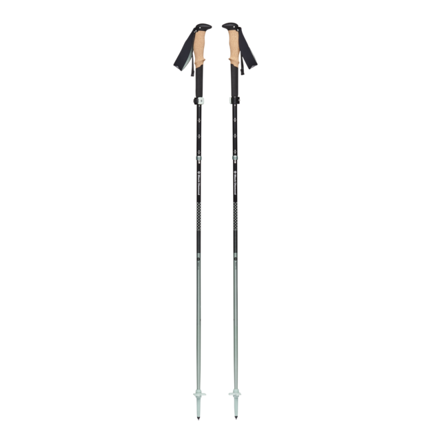 Black Diamond Pursuit Flz bastoncini da trekking, nero-schiuma verde