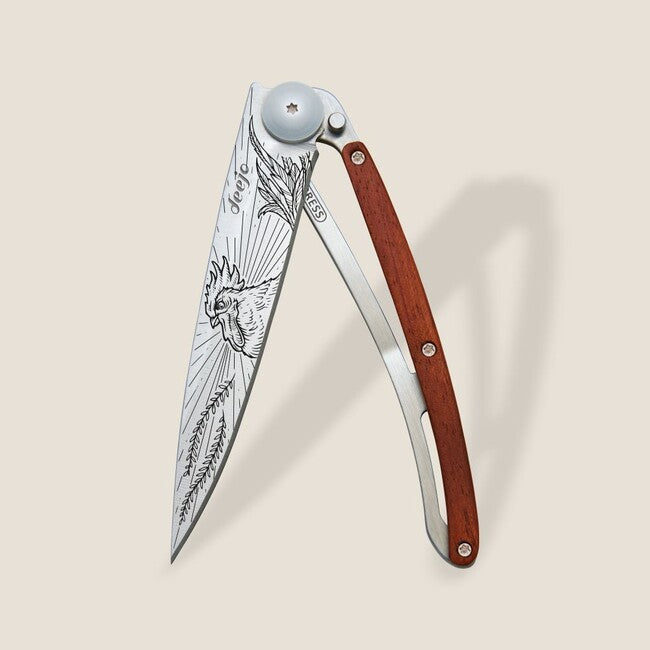 Deejo Tattoo Cock-a-doodle-doo coltello di chiusura