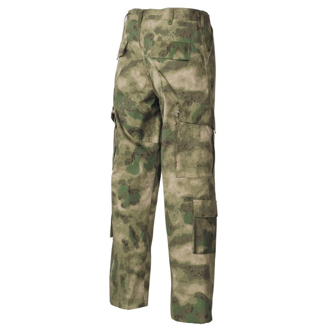 MFH Pantaloni da campo americani acu Rip stop, hdt-camo fg