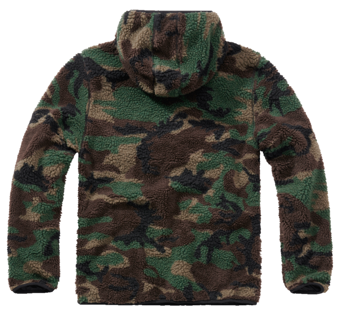 Brandit Teddyfleece Worker pullover in pile, bosco