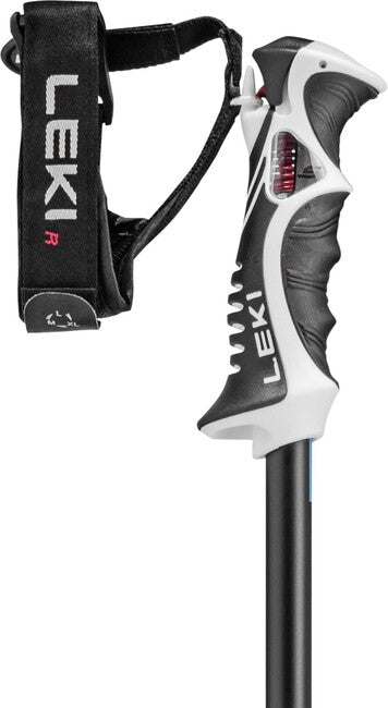 Leki Bold Lite S bastoncini da sci, antracite scuro/nero-azzurro chiaro