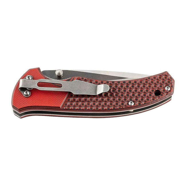 Herbertz 9 cm coltello a una mano, g10, rosso-nero