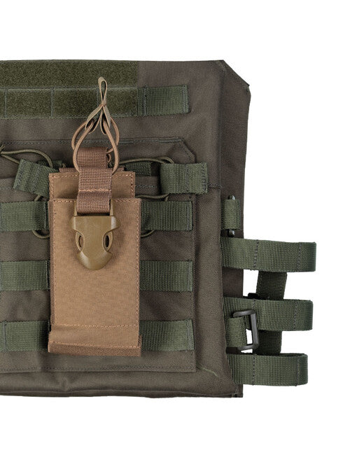 Mil-Tec Fondina Open Molle per walkie-talkie, Coyote