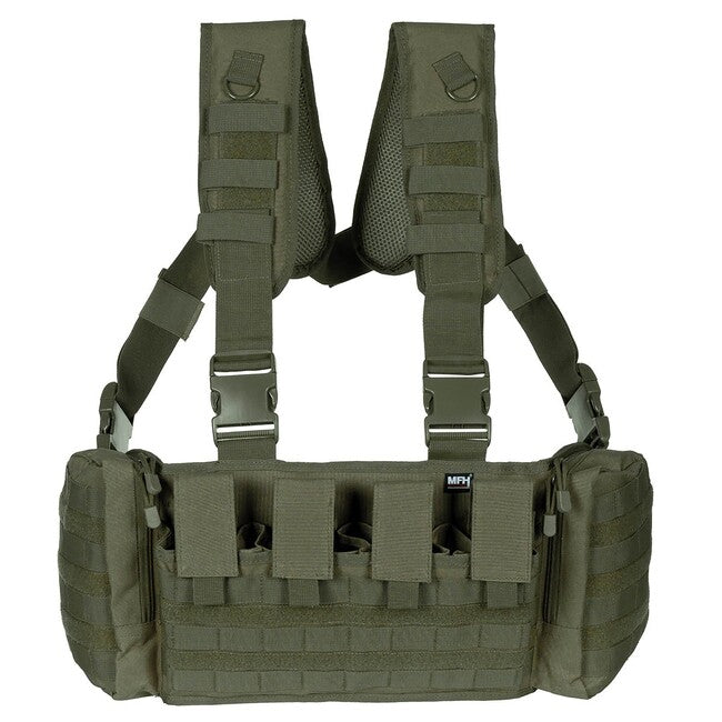 MFH Professional Tactical Vest Chest Rig Mission, verde OD