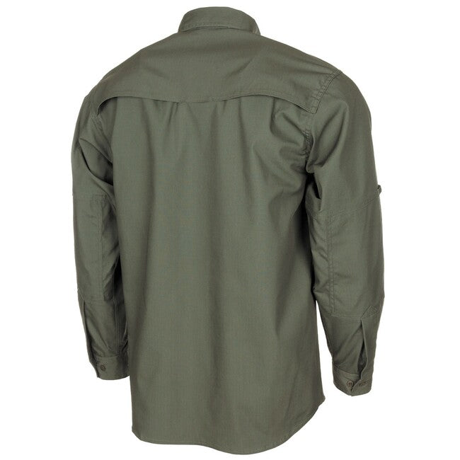 MFH Professional Attack t-shirt a maniche lunghe teflonated, verde OD
