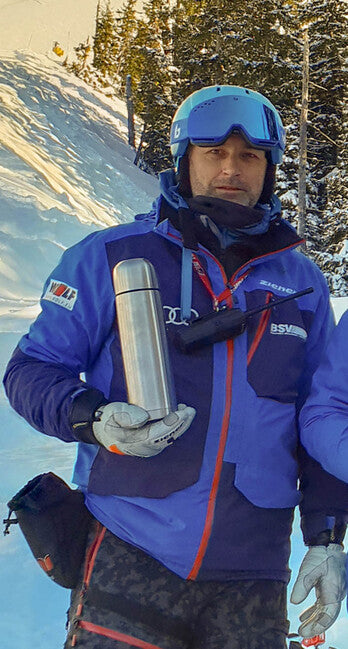 BasicNature Thermos sottovuoto da 1,0 l in acciaio inox