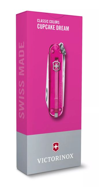 Victorinox Classic SD coltello tascabile trasparente, rosa