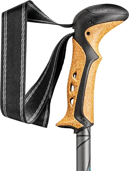 Leki Khumbu Lite AS bastoncini da trekking 100 - 135 cm, nero-benzina-antracite scuro