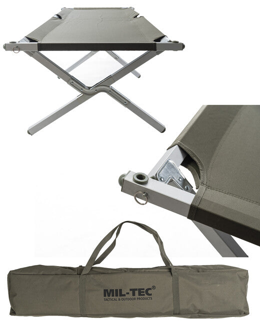 Mil-Tec US Gen.II deckchair pieghevole con telaio AL, verde