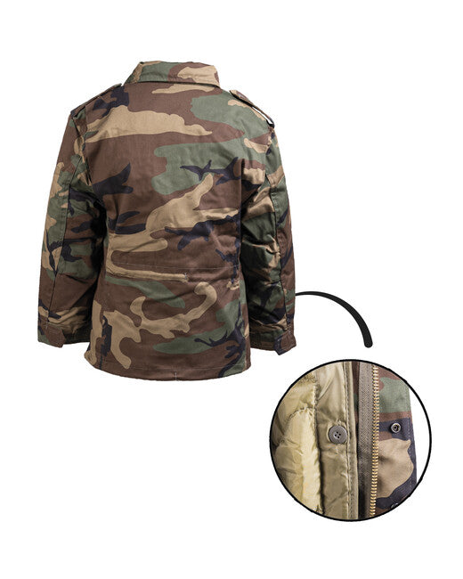 Mil-Tec US M65 giacca da bambino con fodera Woodland