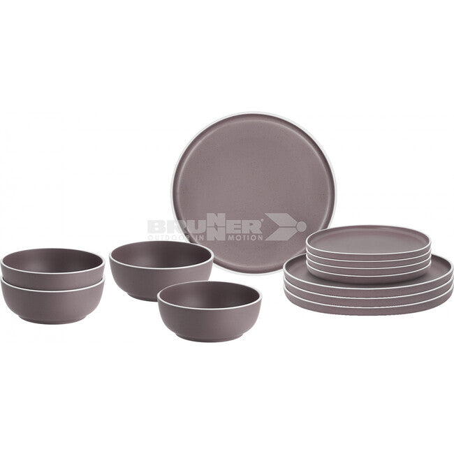 Brunner Midday Dolomite set di utensili da campeggio, viola
