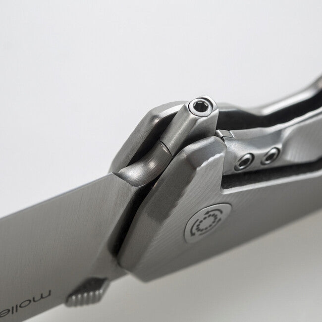 Lionsteel Coltello da tasca molto robusto con lama M390 TRE BL