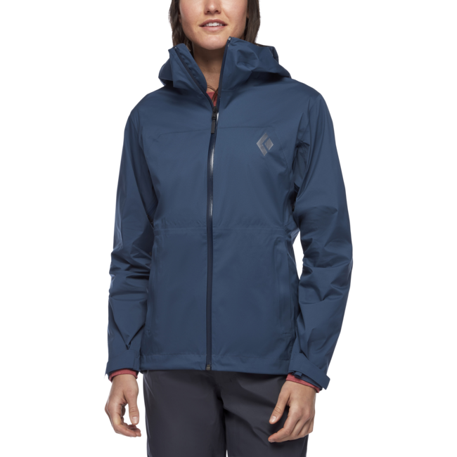 Black Diamond Stormline Stretch Rain Shell giacca impermeabile da donna, blu inchiostro