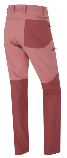 Husky Kavia pantaloni softshell da donna, bordeaux