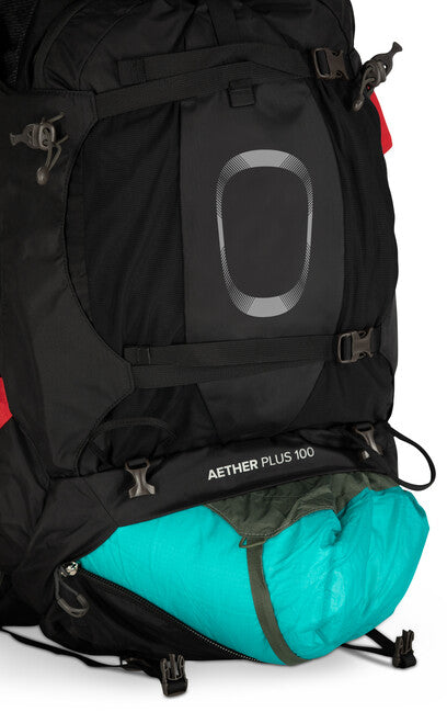 Osprey Aether Plus 100 zaino da trekking, nero
