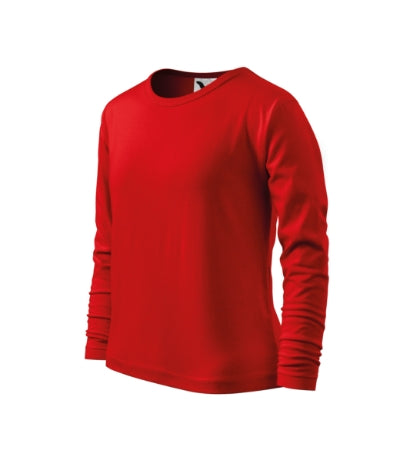 Malfini Fit-T LS maglietta a maniche lunghe per bambini, rosso