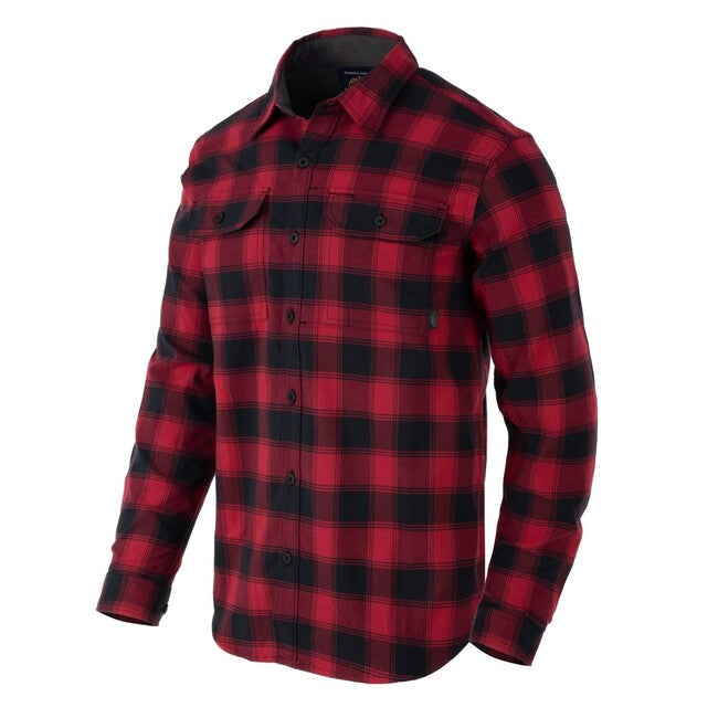 Helikon-Tex Camicia Uomo Grigio - Corallo Cremisi a quadri