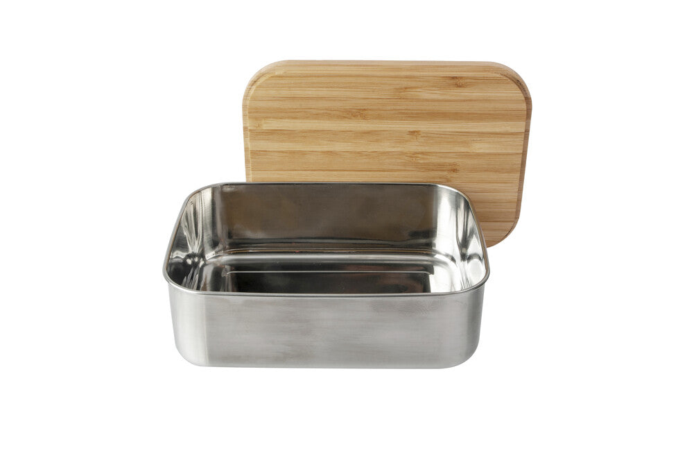 Origin Outdoors Bamboo lunch box in acciaio inox da 1,2 l