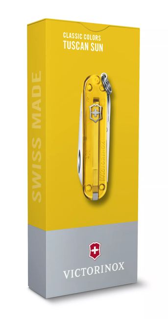 Victorinox Classic SD coltello tascabile trasparente, giallo