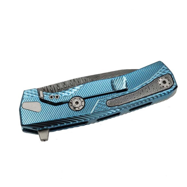 Lionsteel ROK DD BL coltello di lusso con manico in titanio massiccio