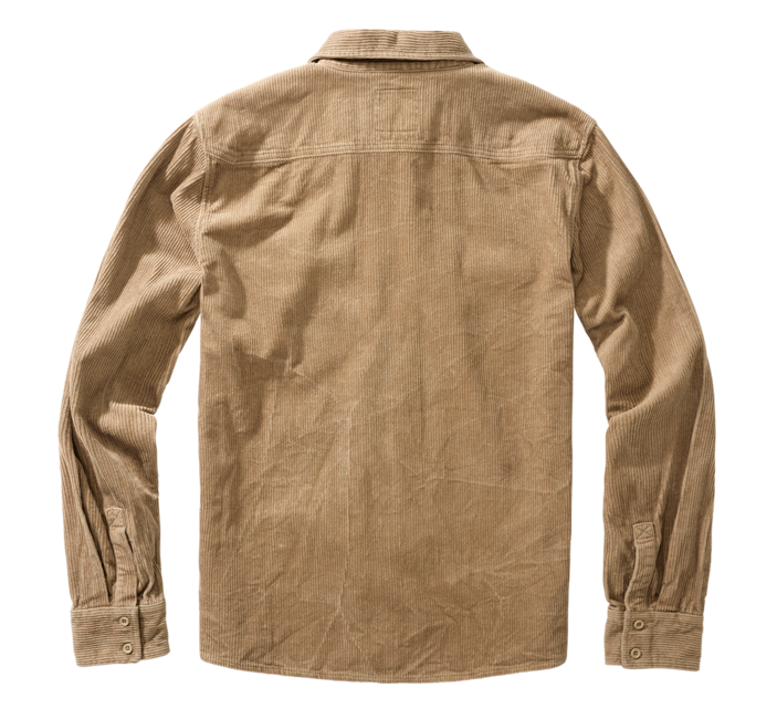 Brandit Corduroy Classic camicia a maniche lunghe, cammello