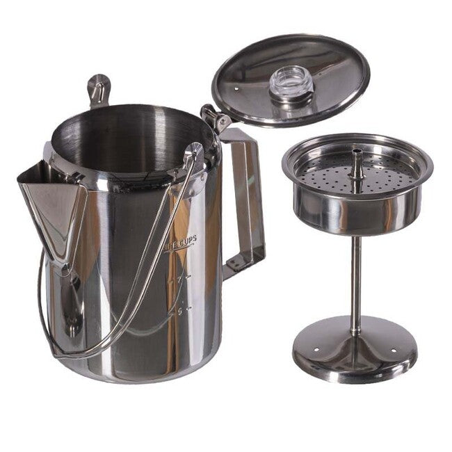 Mil-Tec Teiera in acciaio inox con percolatore, 1,3 L